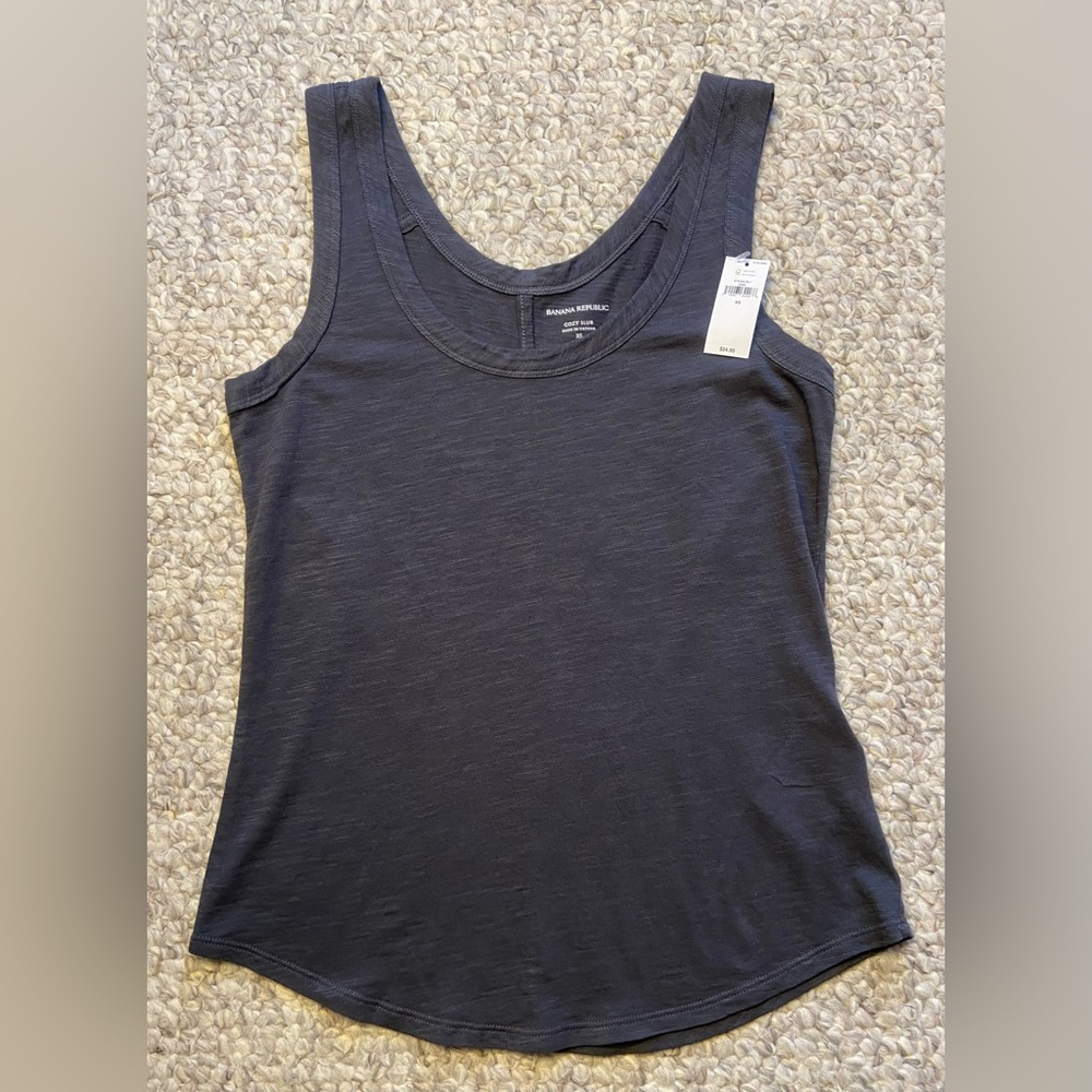Banana Republic Cozy Slub tank NWT, XS gray